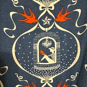 Blue Platypus Nautical Sparrow Rockabilly Dress L